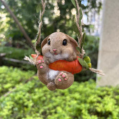 Rabbit on the swing