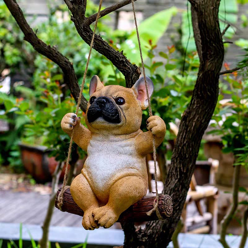 Dog Swing Figurine