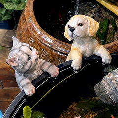 Puppy & Kitten Hanging Figurines