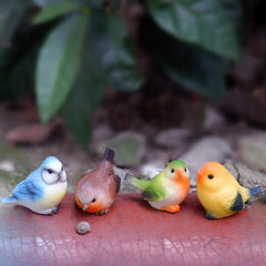 Mini Bird Figurines Set