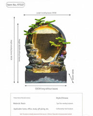 Chinese mountain scenery water fountain