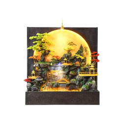 Majestic Zen Landscape Floor Fountain