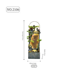 Indoor & Outdoor Tabletop Water Fountain with LED Light