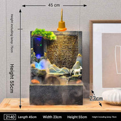 Tabletop Water Fountain with LED Lights